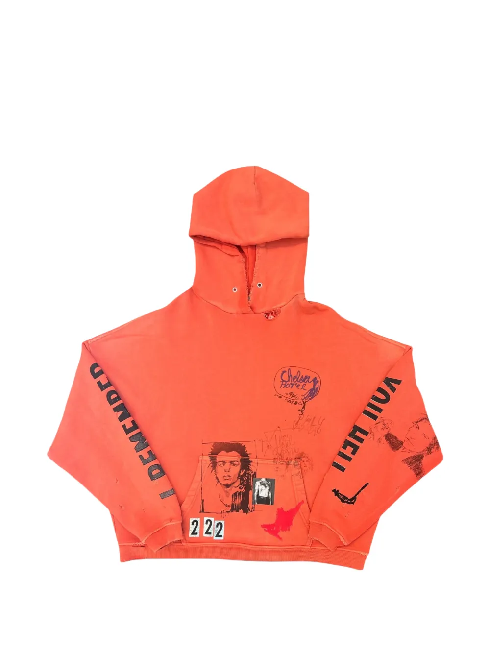 Red hoodie, front view