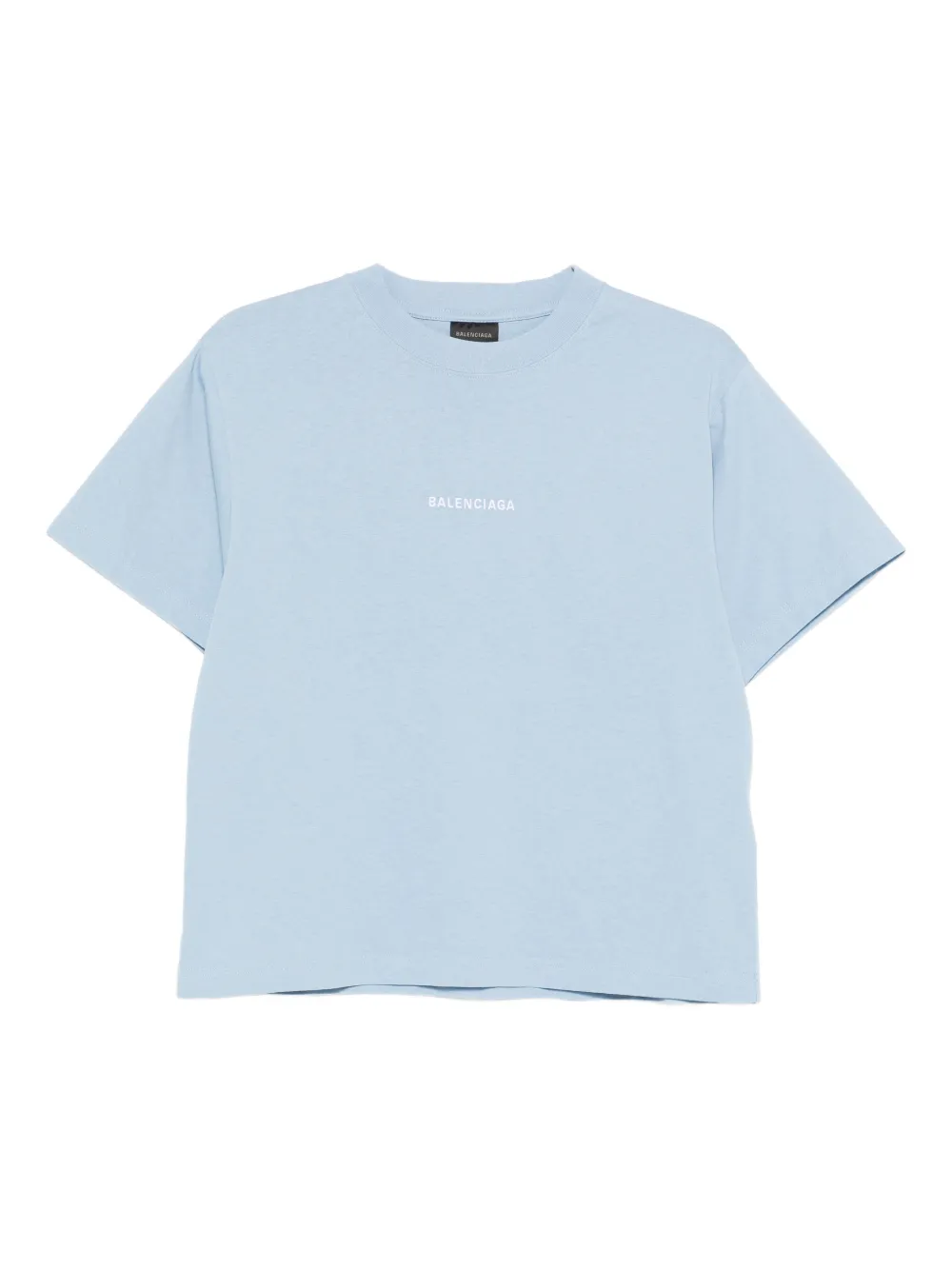 blue t-shirt, front view