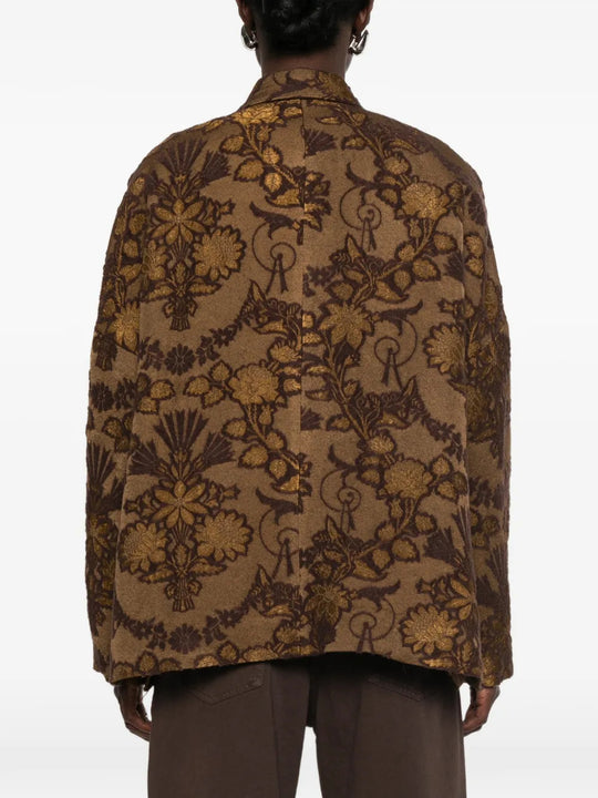 Brown jacket, full body view