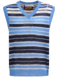 MARNI - Men Striped V-Neck Sweater Vest