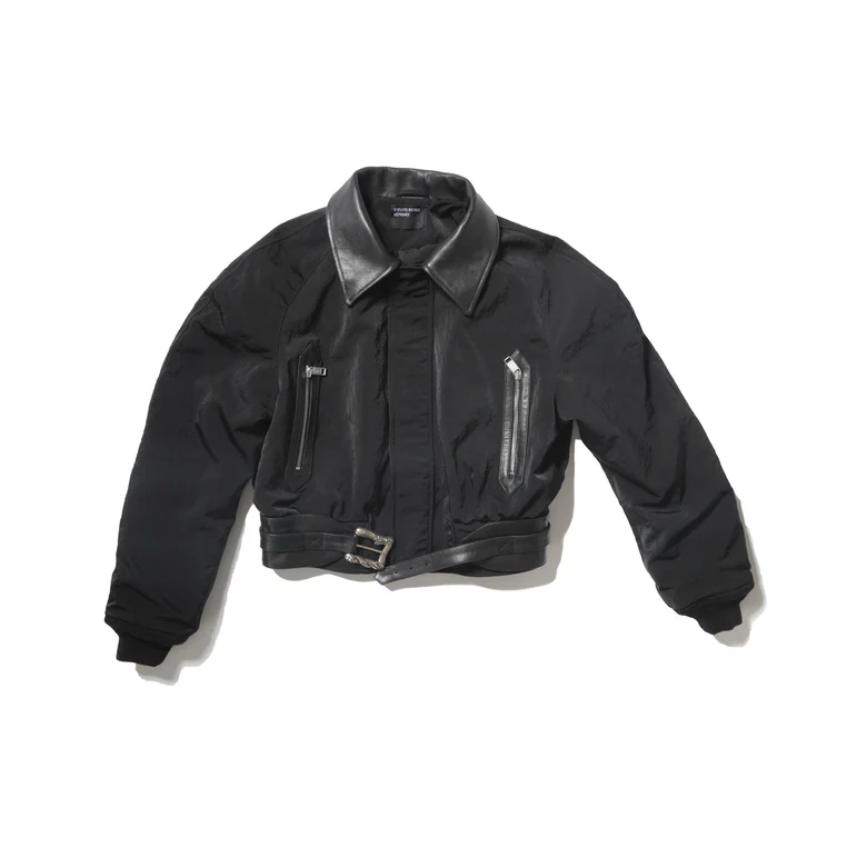 black jacket,front view