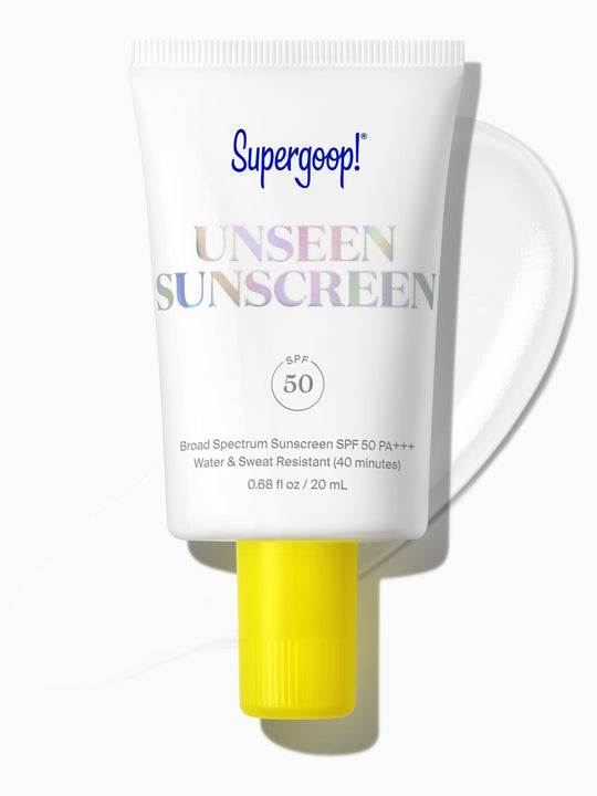 White sunscreen, front view