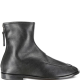 Black boot, front view