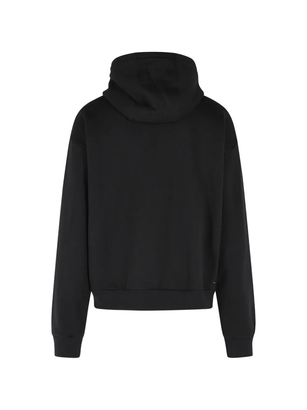 Black hoodie, back view