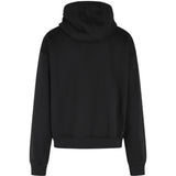 Black hoodie, back view