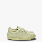 Green sneakers, front view