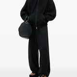 Black pants, full body view