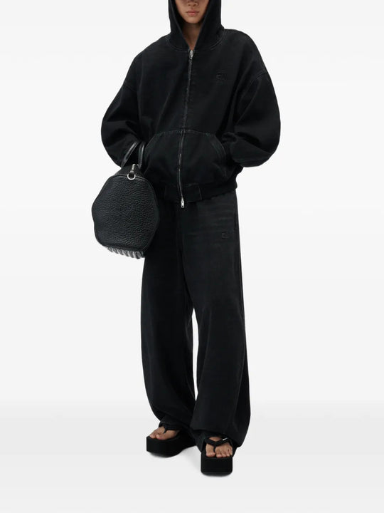 Black pants, full body view