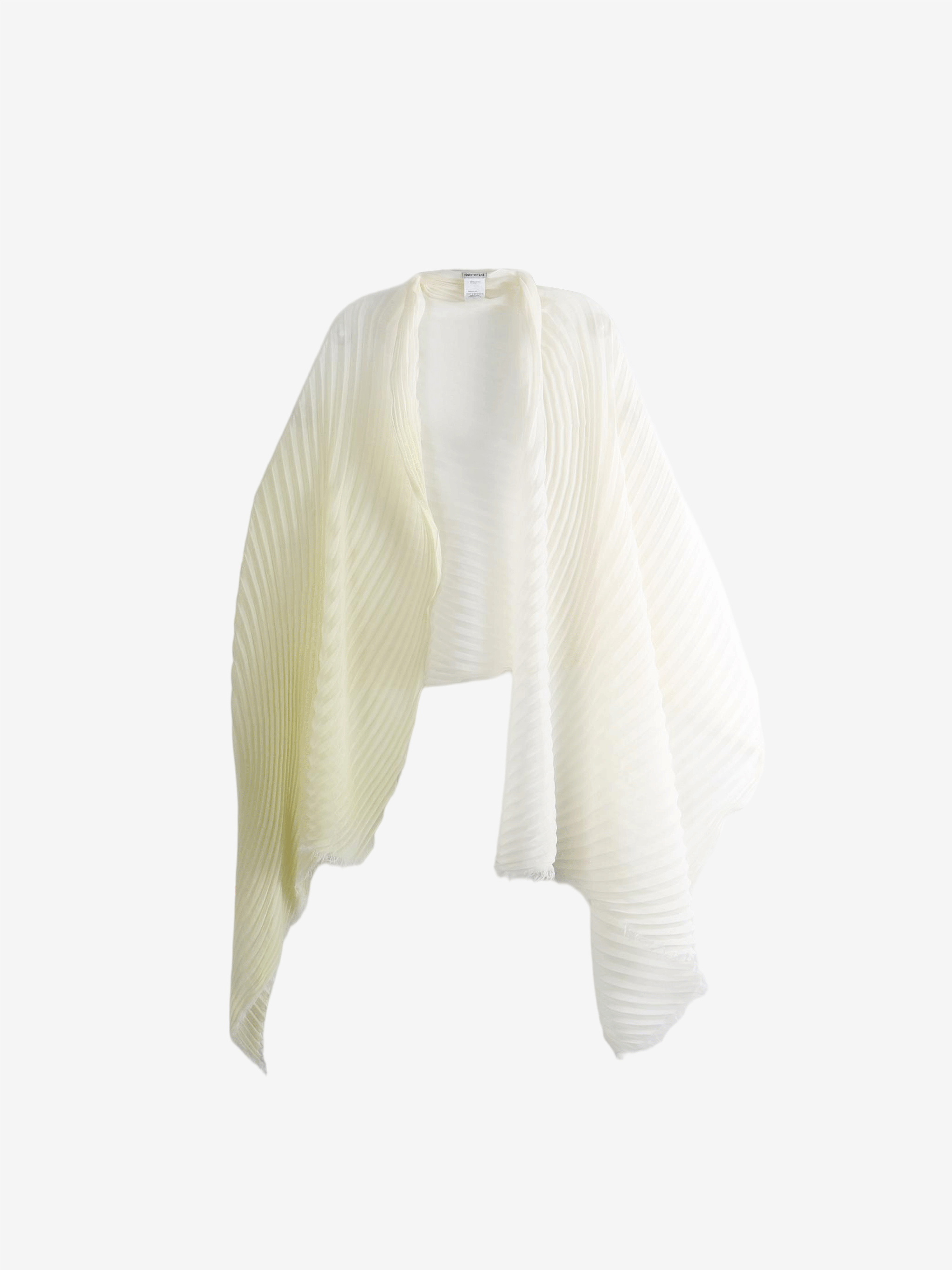 White scarf, front view