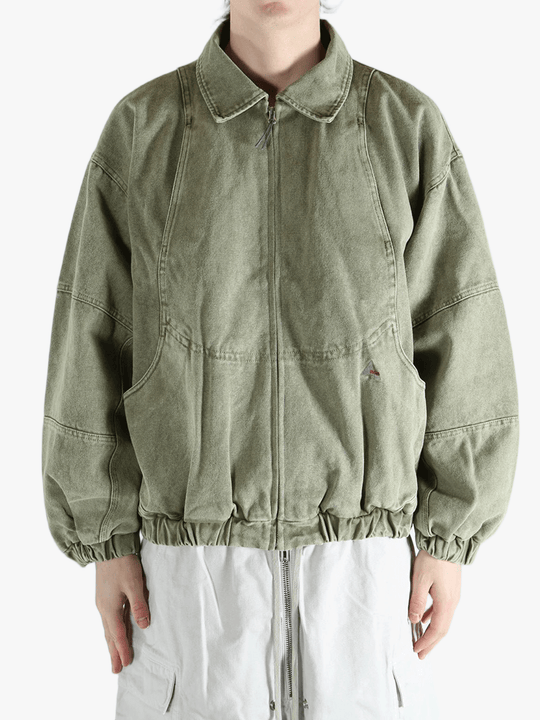 Green jacket, front view