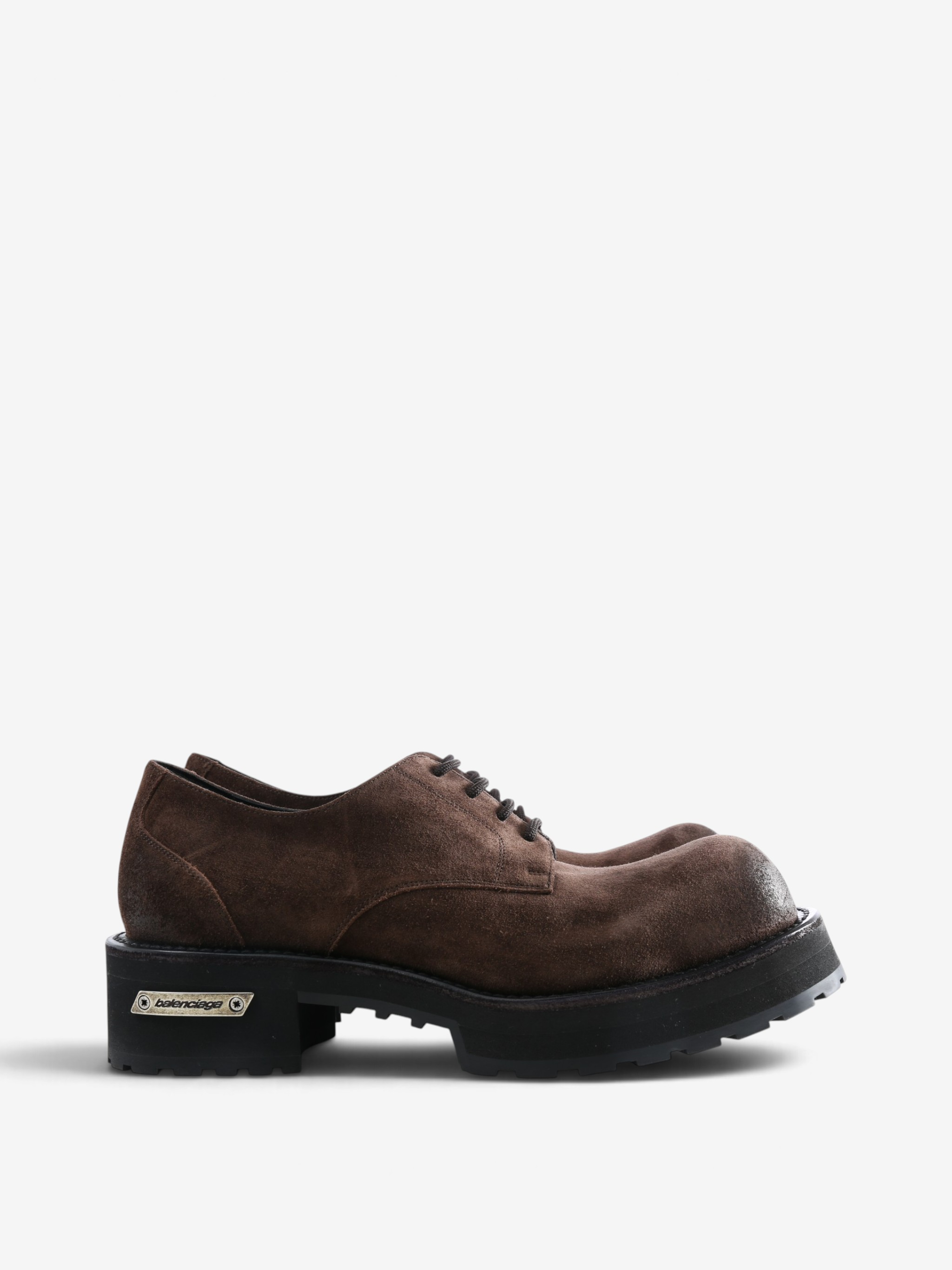 Brown shoes, side view
