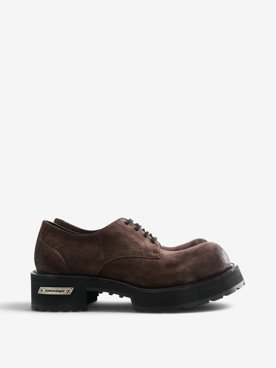 Brown shoes, side view