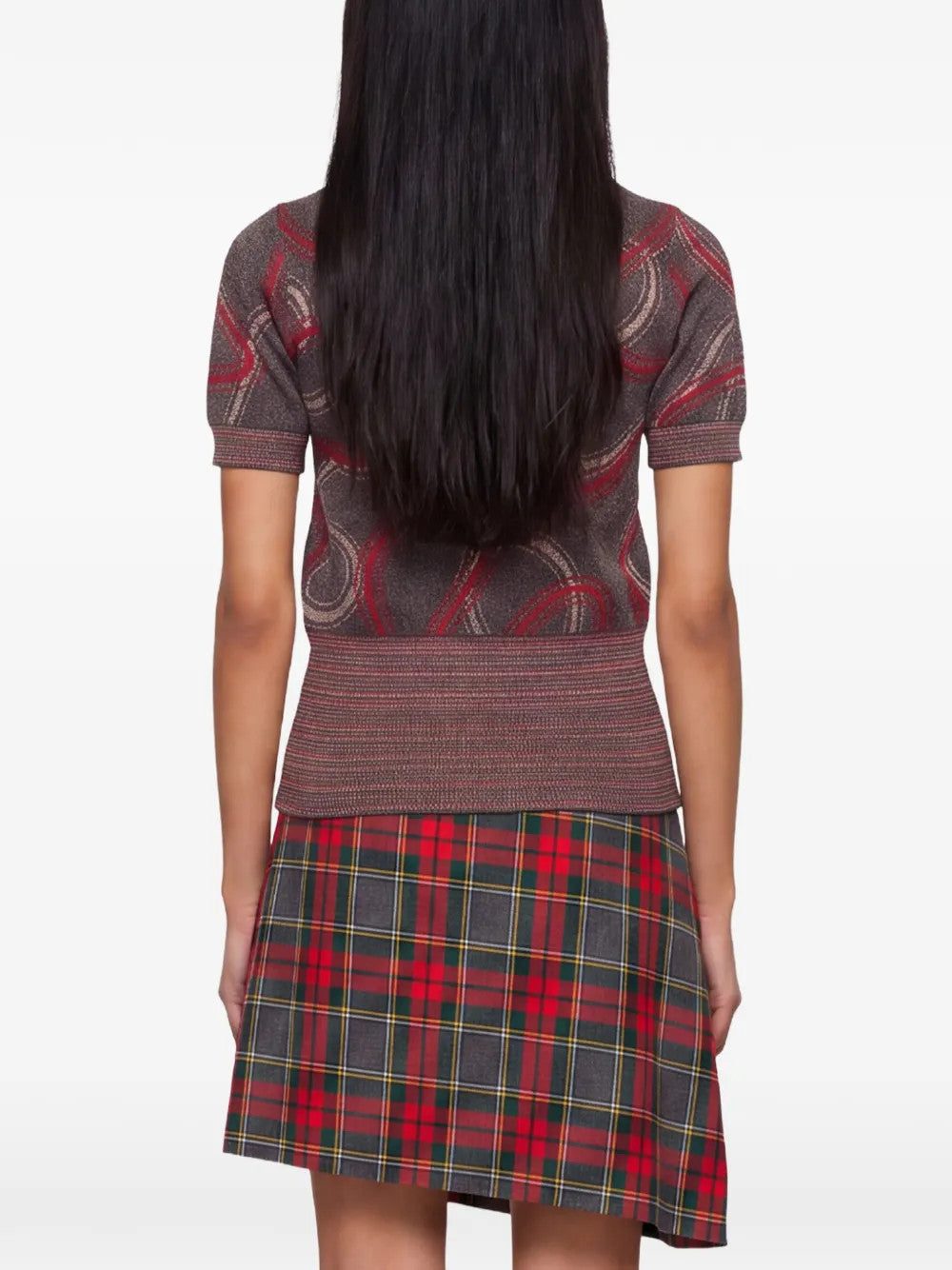 Red shirt, full body view