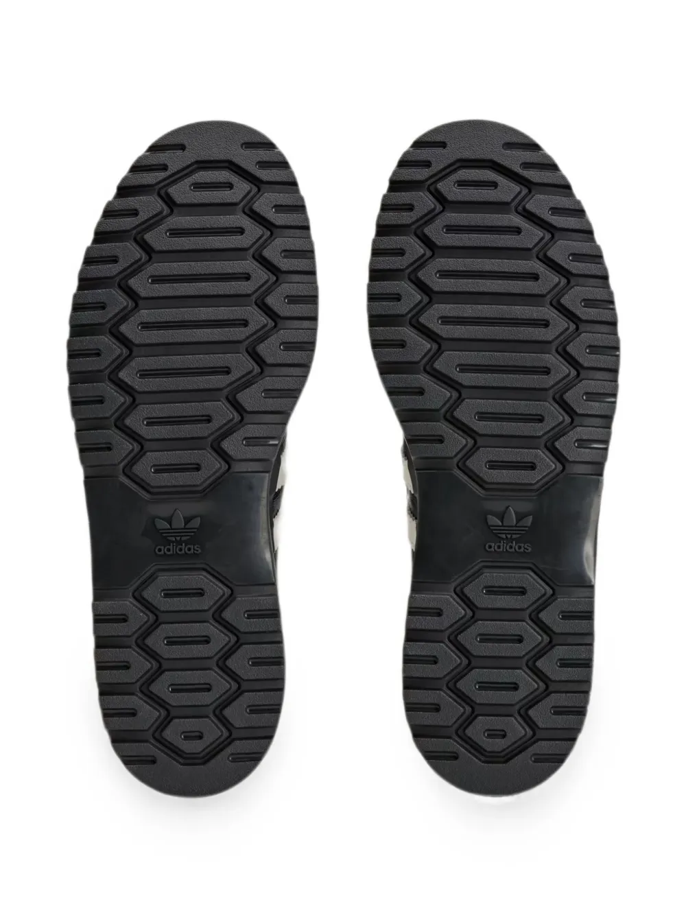 Black sneakers, bottom view