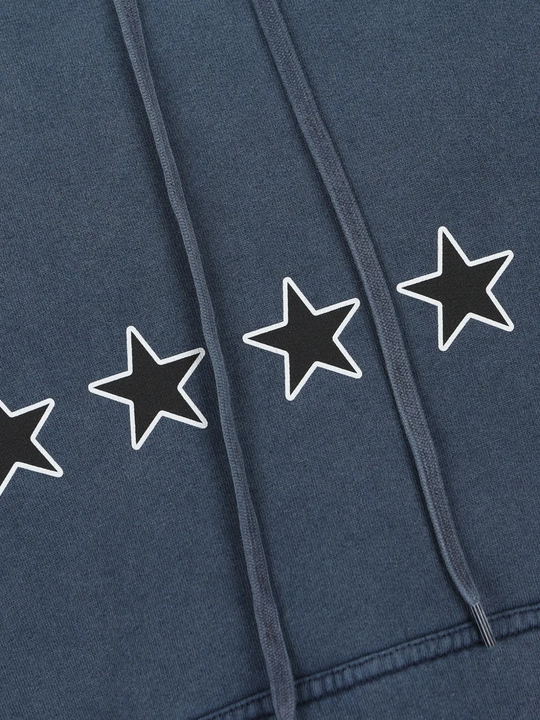 Close up of blue sweats-hoodies, showing texture of the fabric