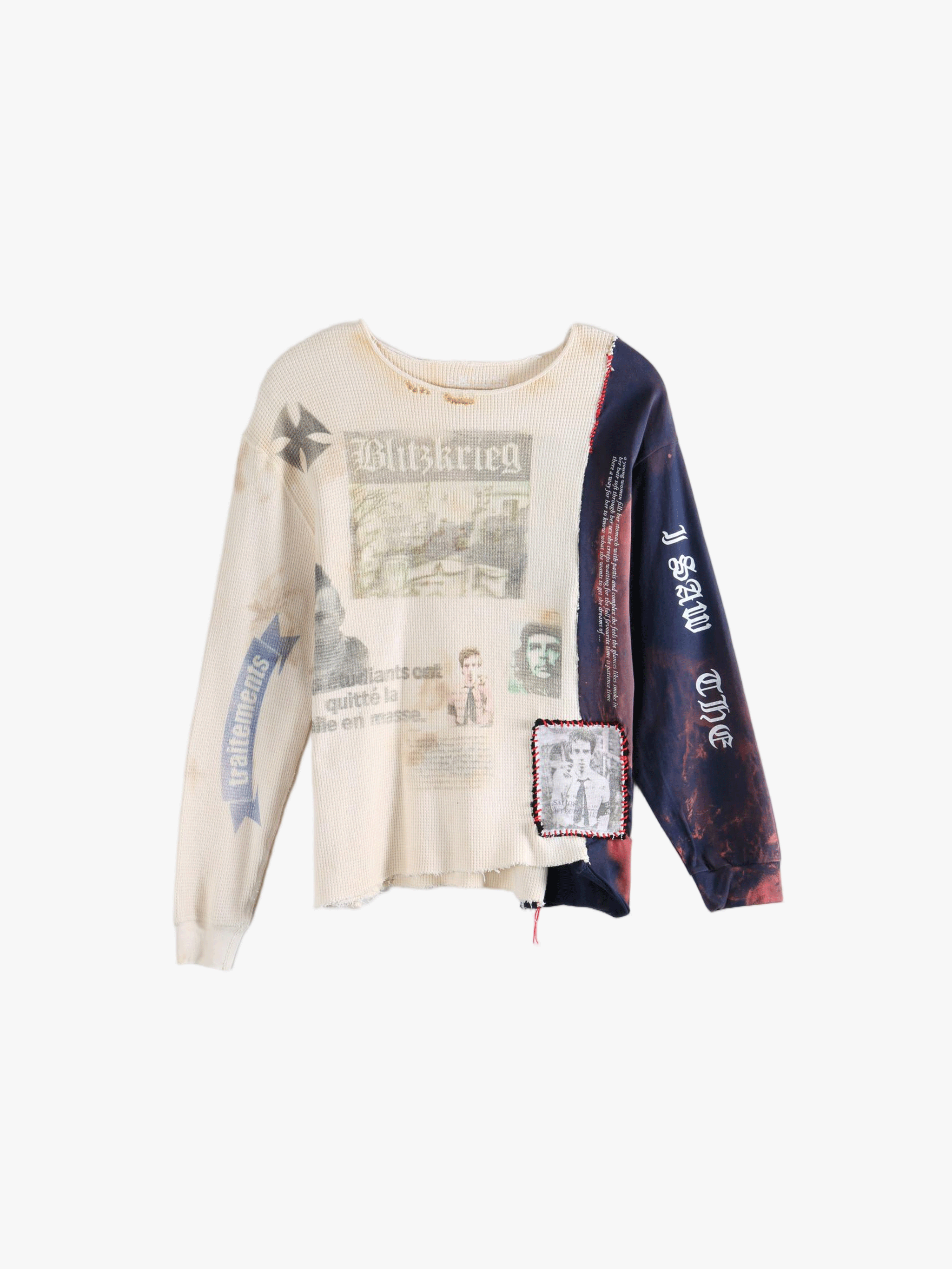 White knitwear, front view