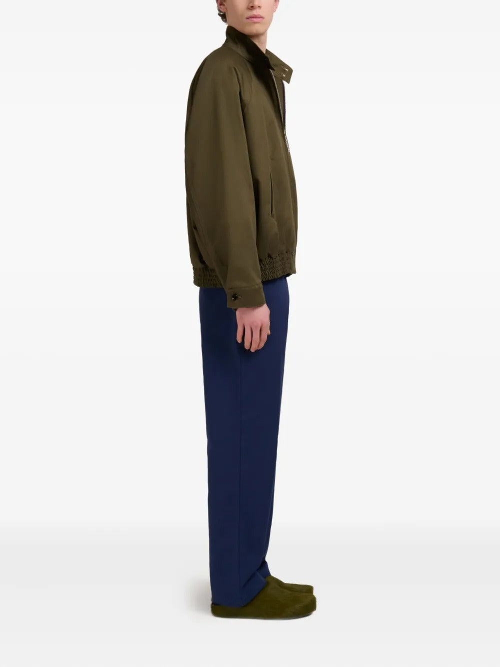 Brown jacket, full body view