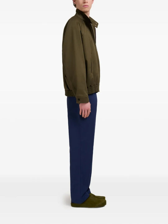 Brown jacket, full body view