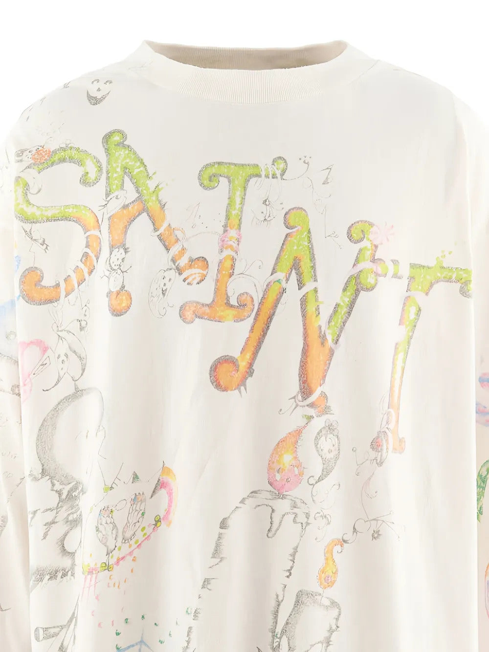 White t-shirt, front view