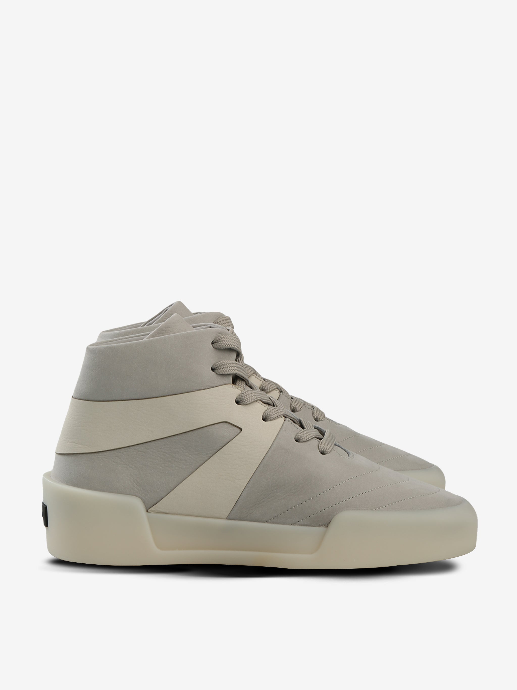 Grey sneakers, side view