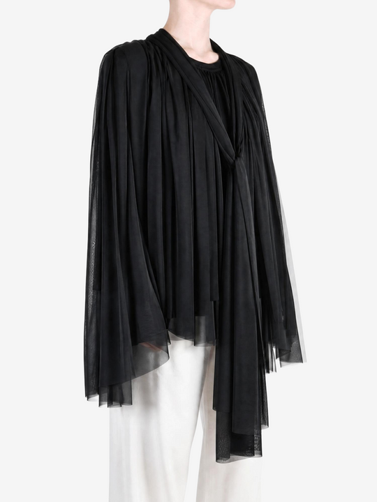 Black knitwear, front view
