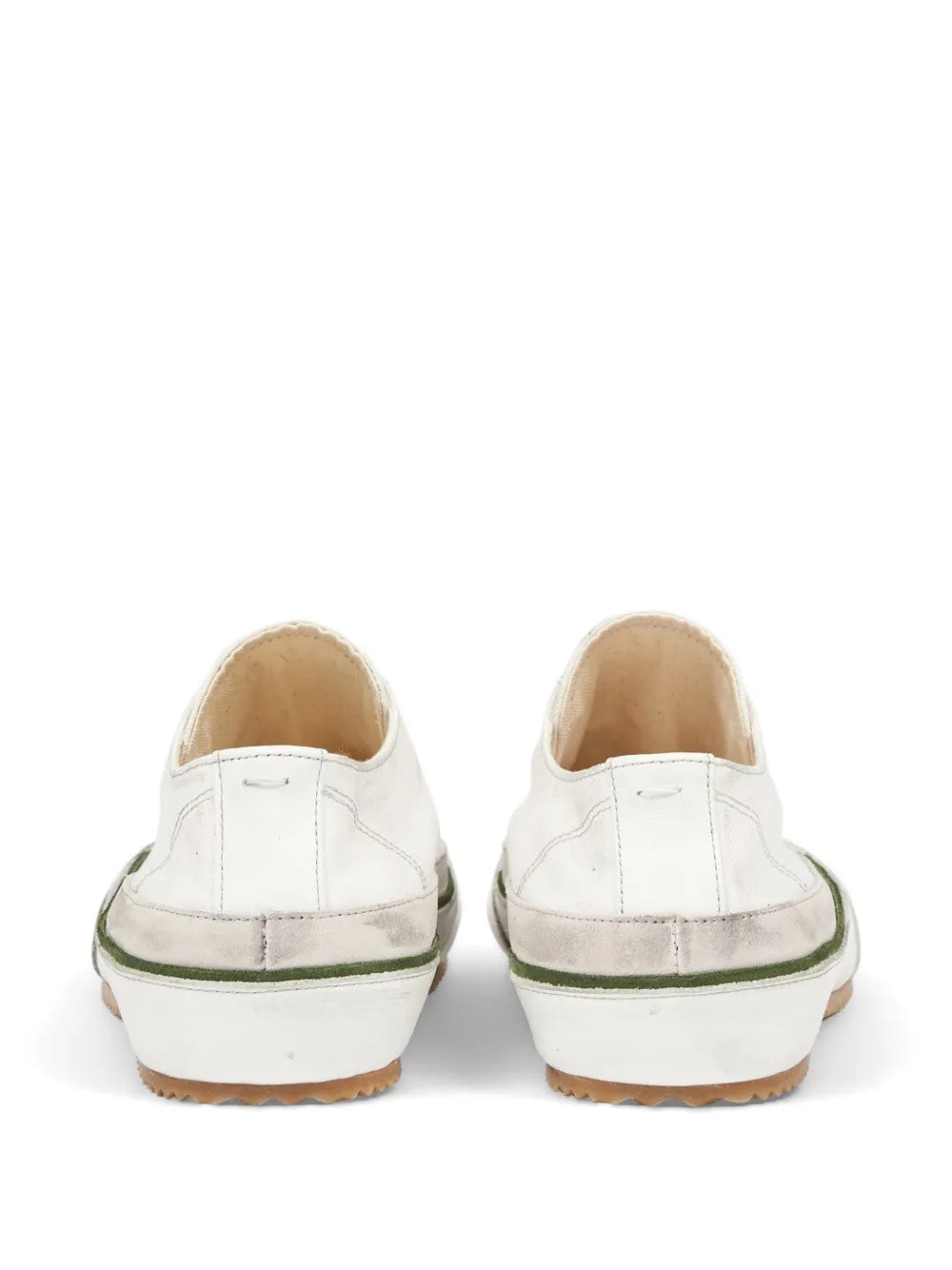 White shoes, back view
