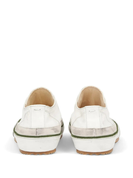 White shoes, back view