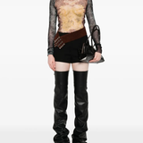 Black top, full body view