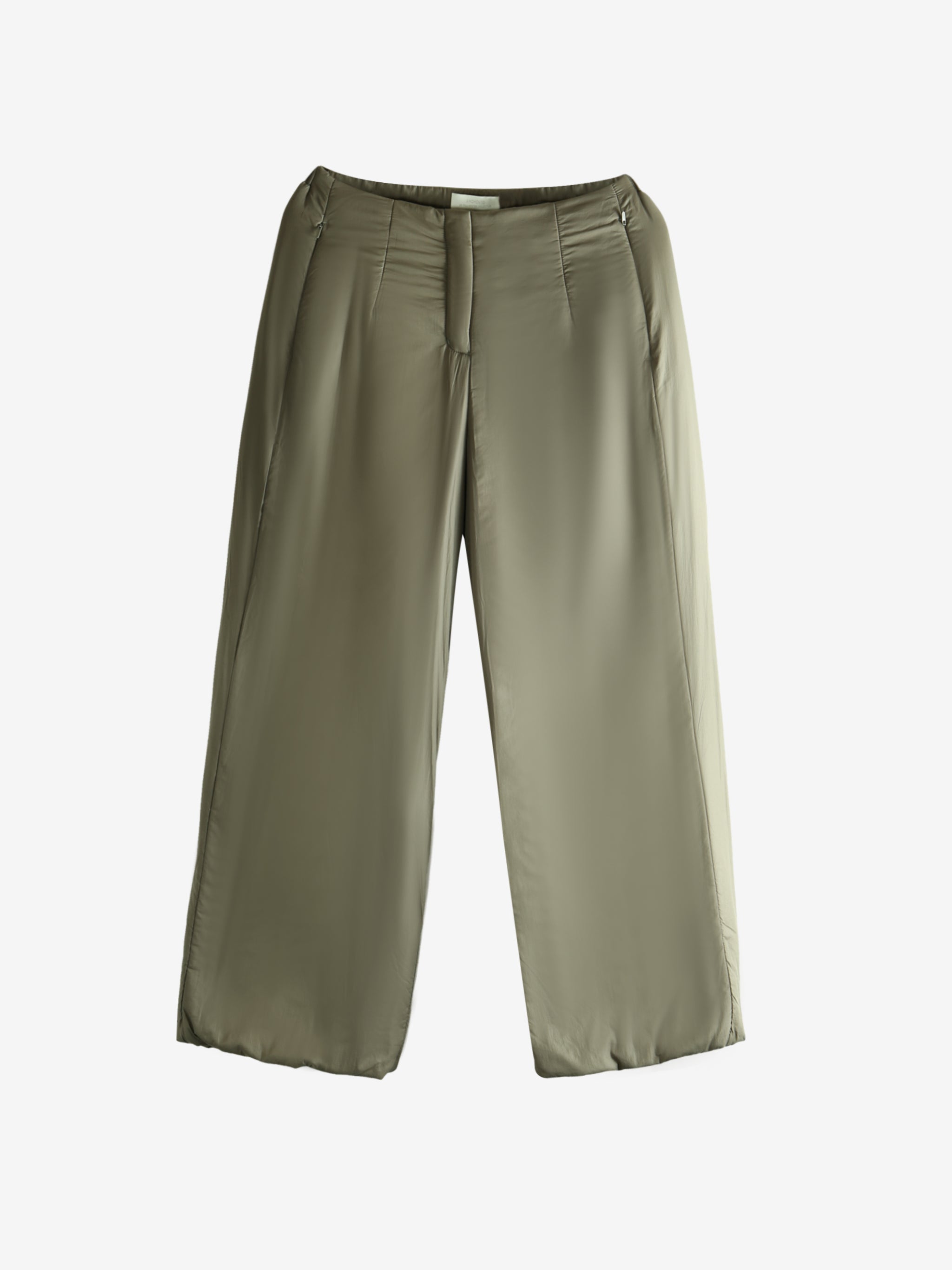 Green pants, front view