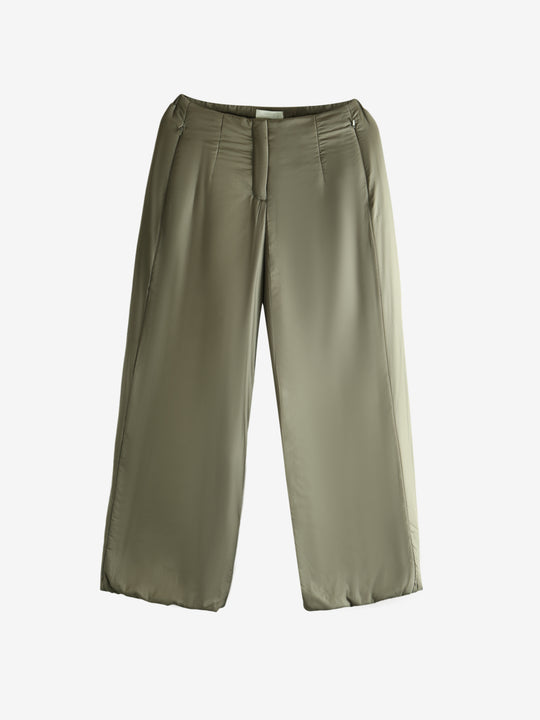 Green pants, front view