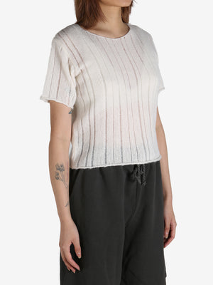 THE ELDER STATESMAN - Women Drop Needle SS Tee