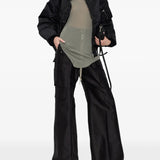 Grey tops, full body view