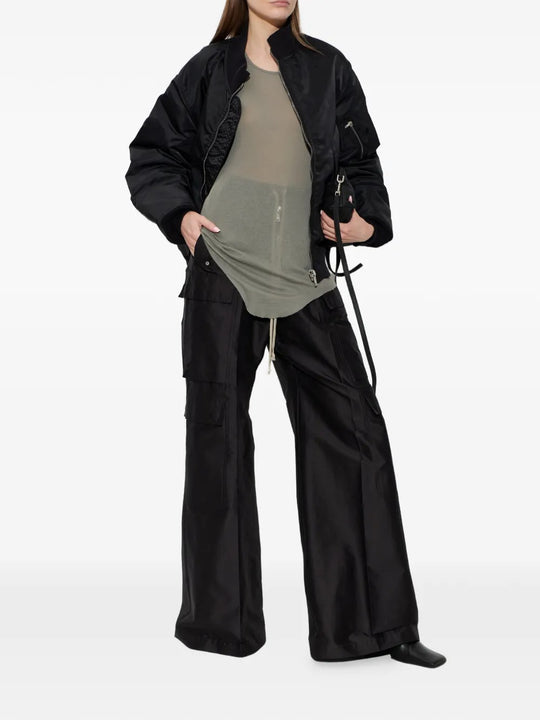 Grey tops, full body view