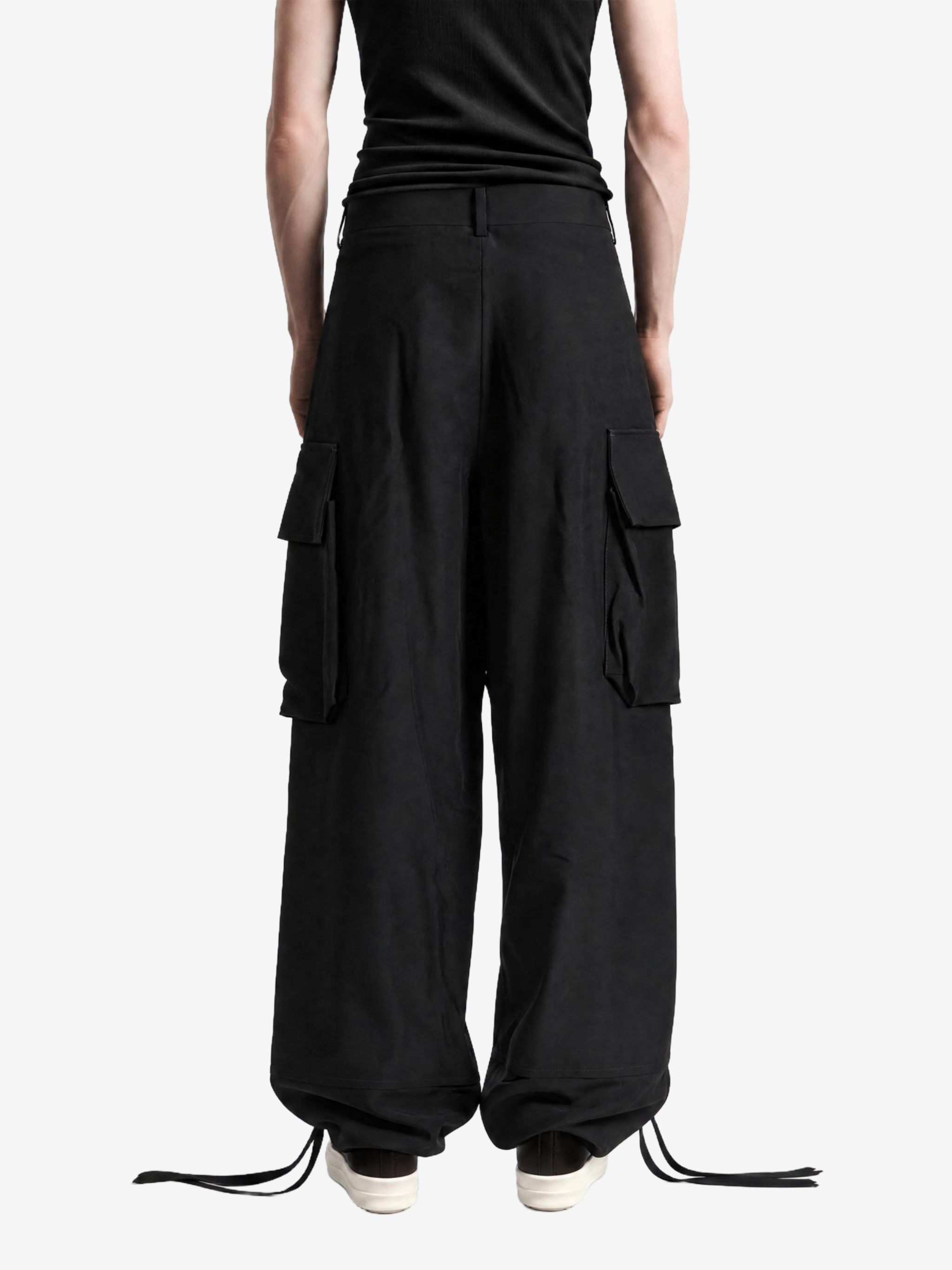 Black pants, full body view