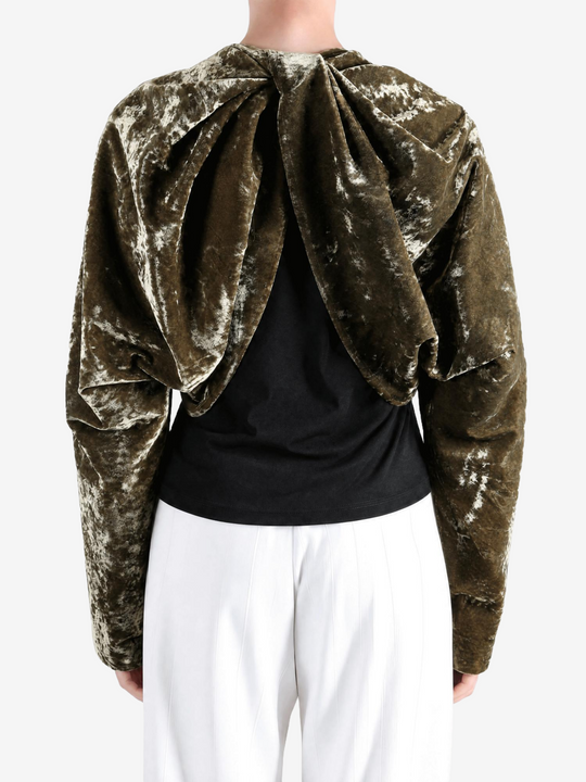 Green jacket, front view