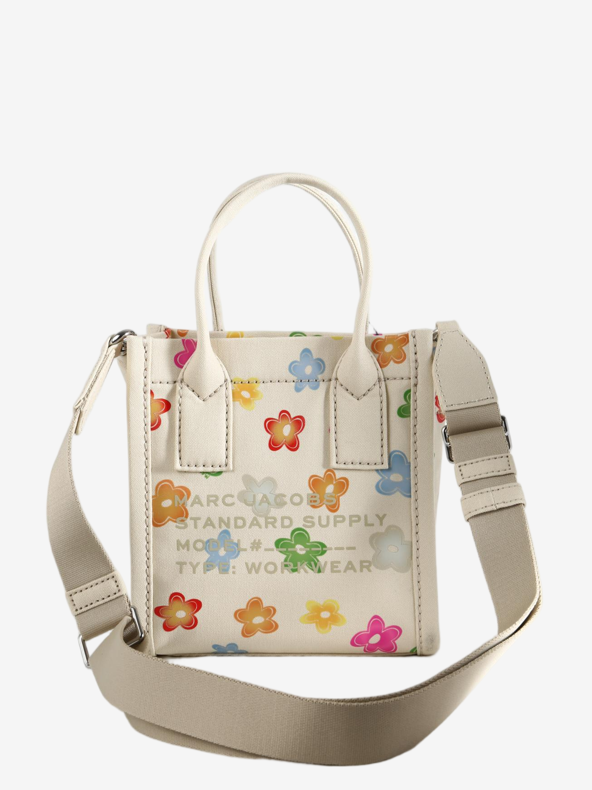 Tan bag, front view
