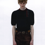 Black knitwear, front view