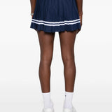 Navy dress, front view