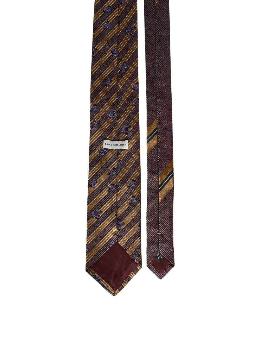 Brown accessories, front view