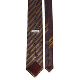 DRIES VAN NOTEN - Men Floral Stripe Silk Tie