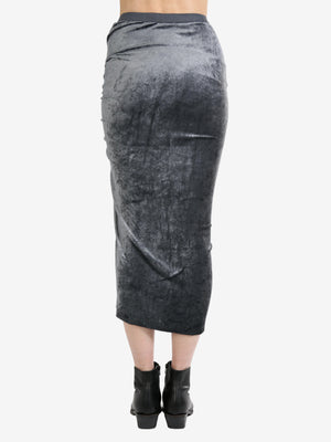 RICK OWENS LILIES - Women Velvet Svita Knee Skirt