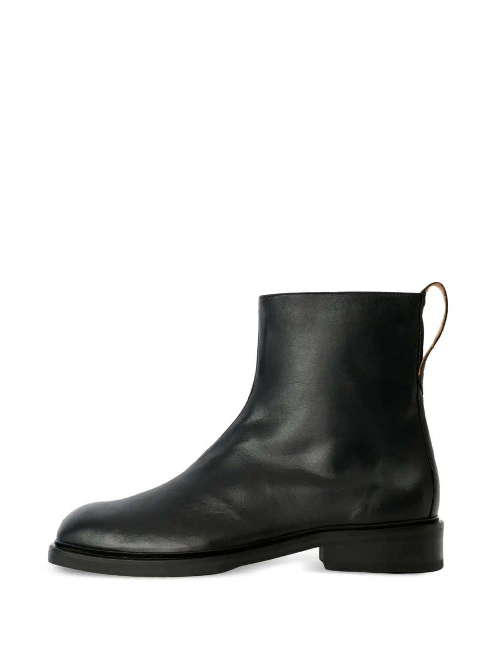 Black boots, side view