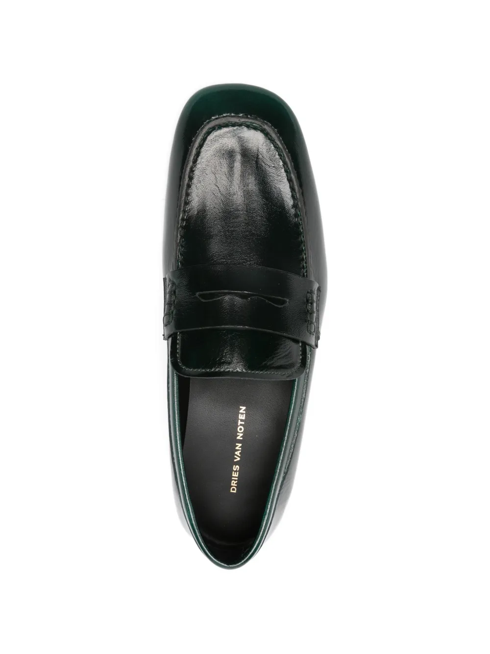 green shoes,top view