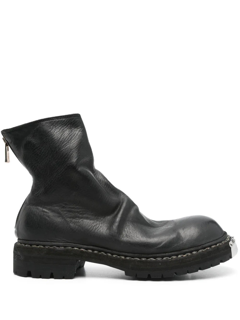 Black boots, front view