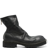 Black boots, front view