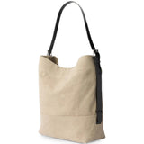 Tan bag, front view