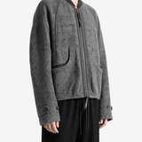 Grey jacket, front view
