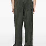 Green pant worn by a person, showing the pant's fit