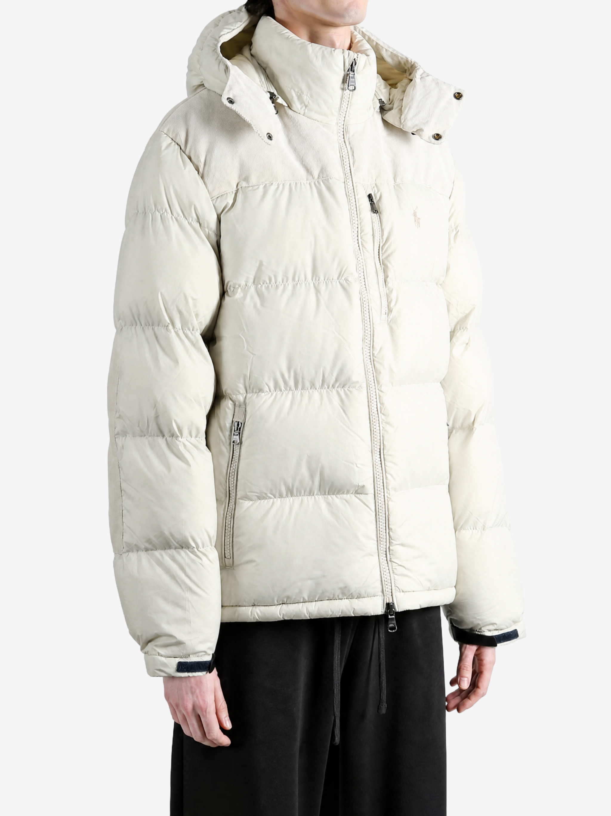 Tan jacket, front view