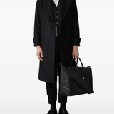 Black knitwear, full body view